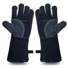 YOUYA Extreme Heat & Fire Resistant Gloves Leather with Kevlar Stitching,Perfect for Fireplace, Stove, Oven, Grill, Welding, BBQ, Mig, Pot Holder,