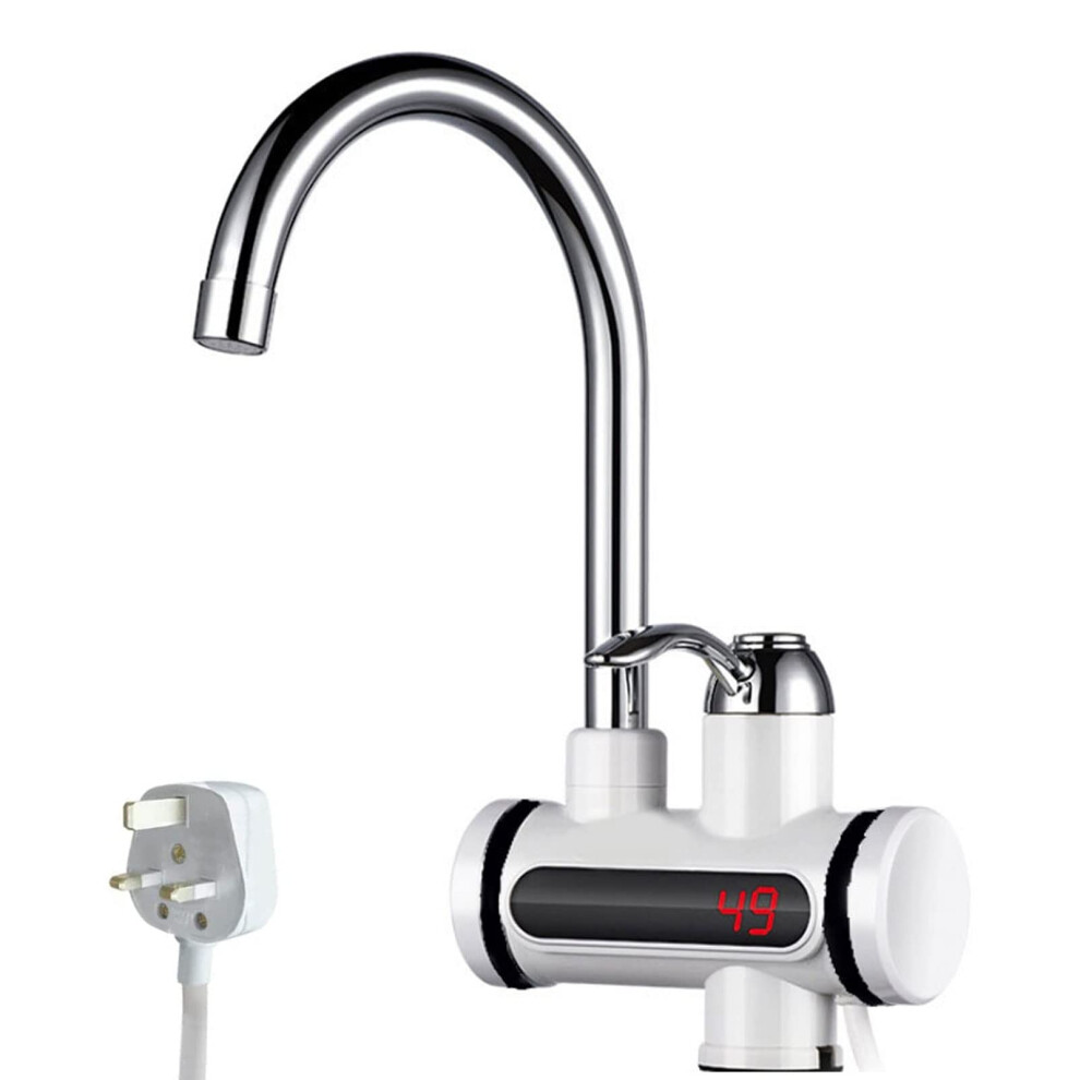 Instant Hot Water Tap Electric Instant Water Heater Boiling Water Tap 220V Water Heaters Faucet Fast Hot Water Tap With Led Digital Display For 5051222366806