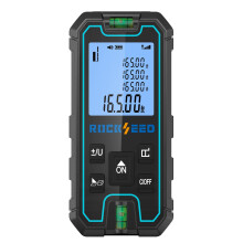 Laser Measure 100M, RockSeed Portable Accurate Laser Distance Meter, Digital Distance Measurement Tool with 2 Bubble Levels, Laser Distance Measure