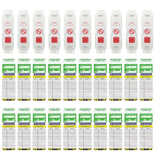Ladder Tags,Contains 30 Pieces 10 Holders and 20 Ladder Inspection Tag Inserts Waterproof Ladder Inspection Tags Inspection Record Kit Fits All Ladder