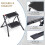 KINGRACK Step Ladder, Double Side Folding Step Stool, 2 Step Portable Ladder with handdle, Large Platform, Slim Household Stepladder with 3