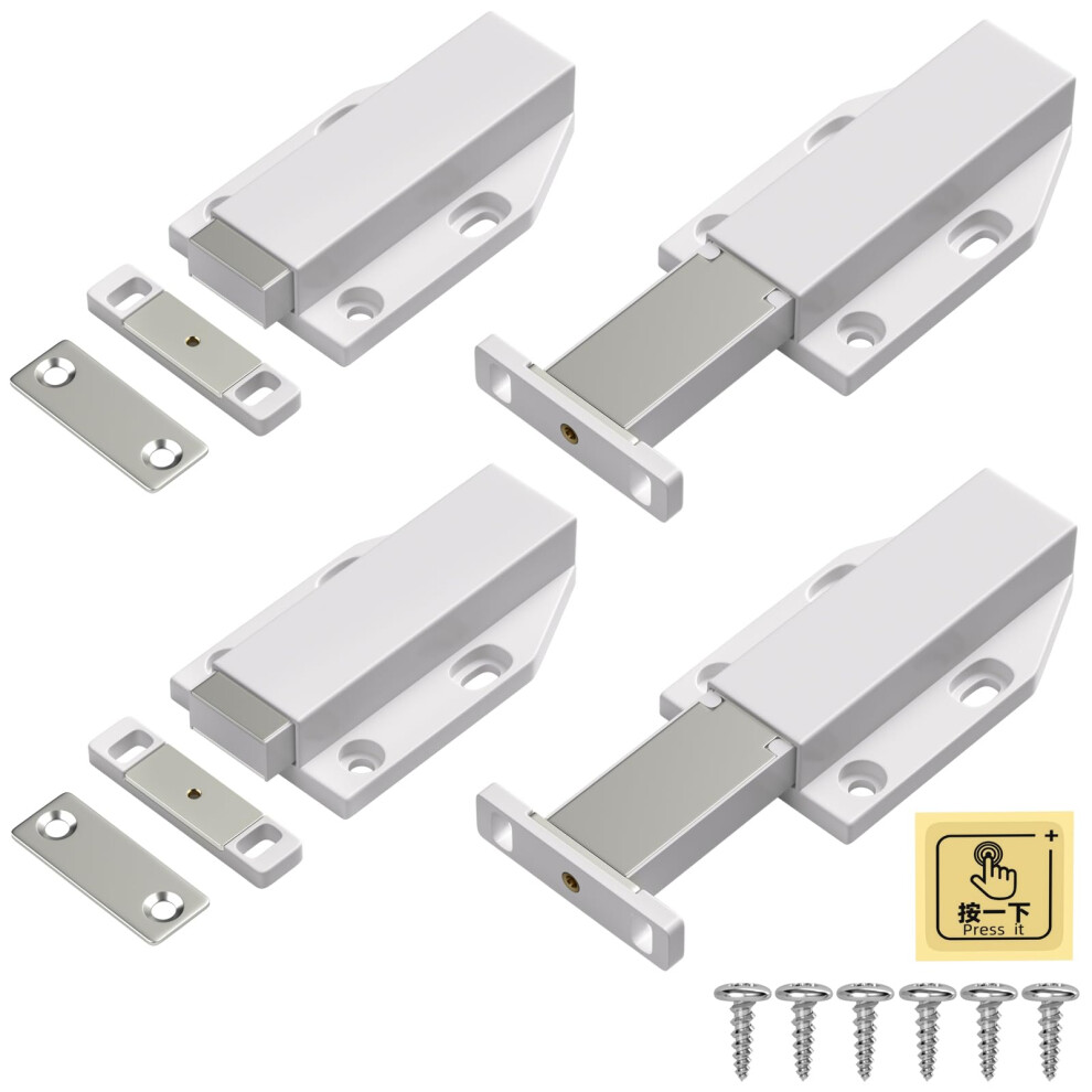 Push To Open Door Catches Jiayi Cabinet Magnetic Push Door Catches Cupboard Push Latch Release Door Magnet Kitchen Drawer Closer Push Opener For Rv 5051222371619