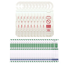 LIVELIFEBETTER? Scaffold Inspection Record Tags - 10 Holders and 20 Inserts - Full Pack, Fits All Scaffold Types, Suitable for Indoor and Outdoor use