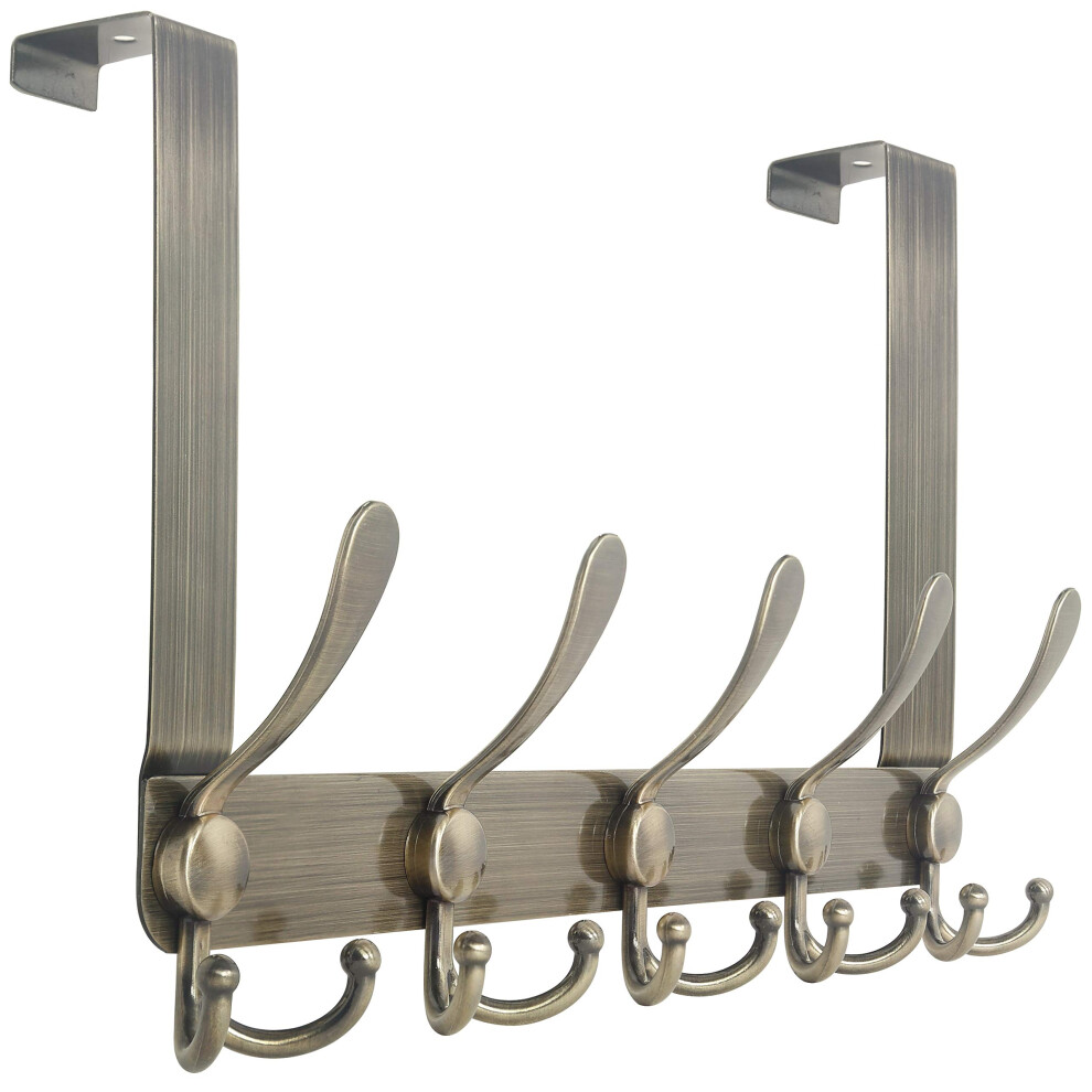 Webi Over The Door Hook Rack With 5 Tri Hooks For Hanging,Over Door Hanger Coat Rack Over The Towel Rack Towel Hanger For Behind Back Of 5051222373743