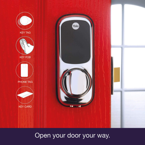 Yale Keyless Lock Push Button, Yale - Keyless Connected Smart Door Locks, Colour Polished Brass 2