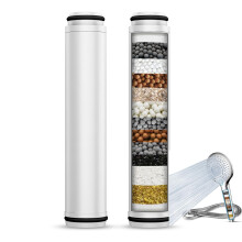 MEKO 2Pack 15 Layers Shower Filter Replacement Cartridge ONLY for ASIN B0BVM28CSL and B0CN6JTMYF, Shower Head Filter for Hard Water, Reduces Chlorine,