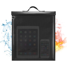 Extra Large Faraday Bag with Handle, 13'' X 10'' Faraday Cage for Laptops & Tablet, Waterproof & Fireproof Faraday Key Fob Protector, Anti-Theft