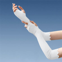 Arm Sleeves for Women UV Protection Cooling Ice Silk with Finger Hole Design for Cycling and Driving