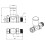Brushed Brass Straight Radiator Valve Pair 3