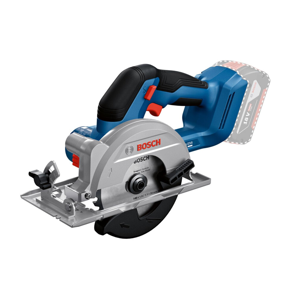Bosch Professional 18V System Cordless Circular Saw Gks 18V-51 (Brushless Motor, Incl. 1X Saw Blade (140Mm) 5051222373248