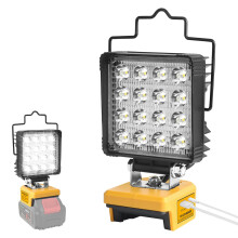 Waitley LED Work Light for DeWalt 18V Battery, 48W Cordless Flood Light Contains USB & Type-C Fast Charge