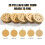 SATC Orbital Sander Discs 100PCS 125mm Sanding Discs Hook and Loop Mixed Grits 60 80 120 150 220 2