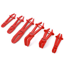 DURATECH Hose Clamp Pliers 6pcs, Straight & 90 Angled Hose Pinch Off Pliers, Plastic Line Clamp Pliers Set for Flexible Hoses Fuel Hoses Gas Lines