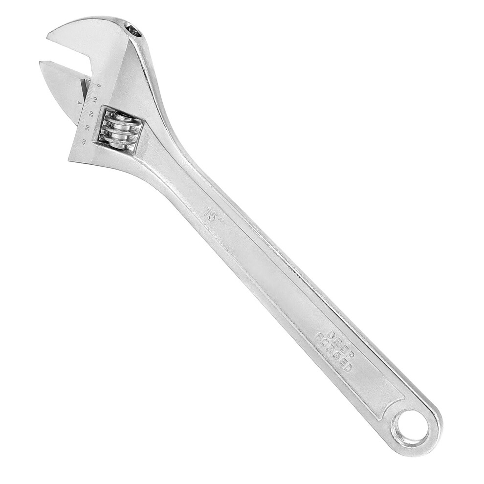 Qwork? 15 Inch Adjustable Spanner, Adjustable Wrench, Wide Caliber, Max Opening 48Mm 5051222377178