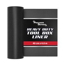 PD Tool Box Liner Professional Grade, 16" x 16 ft (40cm x 4.8m), Black | Non Slip Matting Roll, Tool Box Drawer Liner for Tool Drawer and Tool