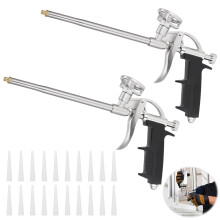Yimomoyi 2 Foam Gun, Expanding Foam Gun with 20 Nozzles, Expanding Foam Spray Gun Professional Foaming Gun Insulating Applicator Heavy Duty Foam Spray