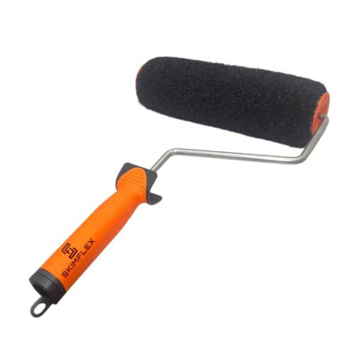 Roll on Plaster Roller for Ready Mixed Plaster Putty Application 25cm 10" Roller & Frame Rolling Plaster Skim applicator 2