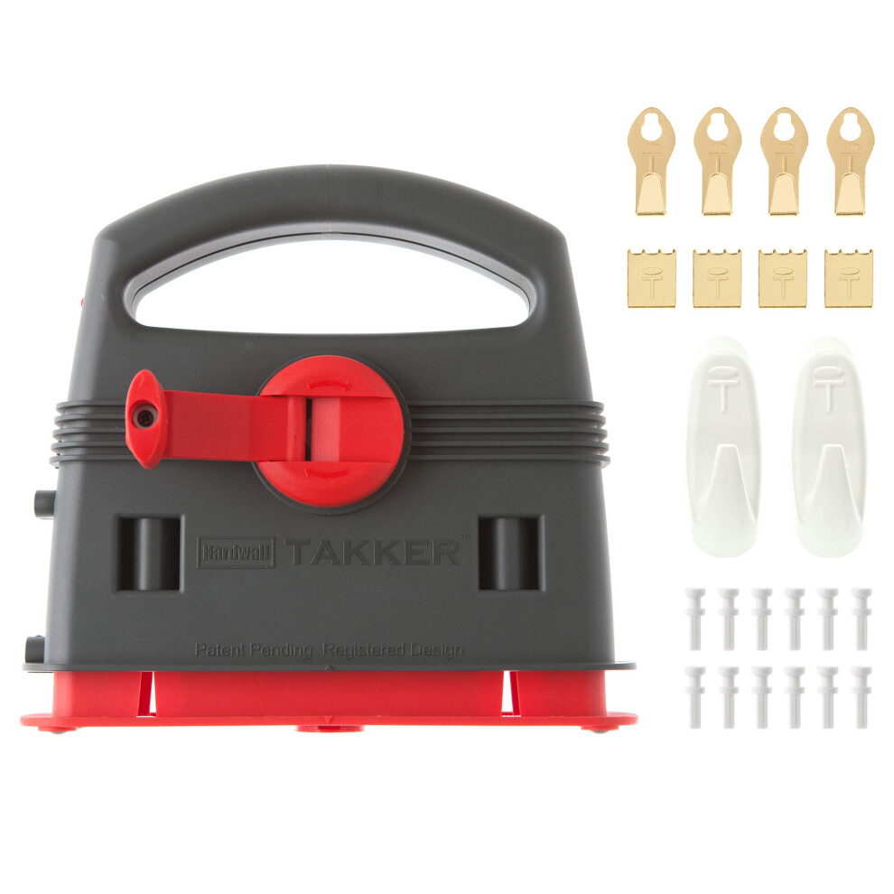 Takker Easy One-Step Hardwall Picture Frame Hanging Tool Kit & Refill Pack (Hardwall Takker Kit 35 Pieces) 5051222392706