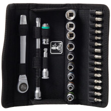 Wera 05004018001 8100 SA 8 Zyklop Metal Ratchet Set with switch lever, 1/4" drive, metric 28 pieces