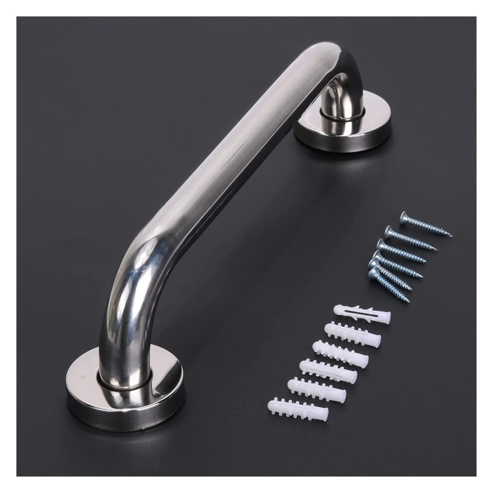Grab Bars 304 Stainless Steel Bathroom Safety Rail with SlipResistant Chrome Finish 40CM for Elderly