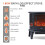 Warmlite Warmlite WL46017 Bath Log Effect Fire with Adjustable Temperature and Flame Controls, 1800W, Black 2