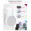 Maxonar Wall Mount, Space Saving Mount, Integrated Cable Management Wall Mount, No Drilling Required, Compatible with Ech0 PoP and Google Nest 5