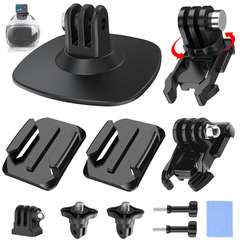 Unstincer 360? Rotation Flexible Adhesive Action Camera Mount, Cam Bracket For Ski Bike Cycle Mtb Scooter Motorcycle Motorbike Helmet, 3M Sticky Pads 5051222403167