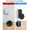 Maxonar Wall Mount Holder, Space Saving Mount, Integrated Cable Management Wall Mount, No Drilling Required, Compatible with Ech0 POP and Google Nest 2