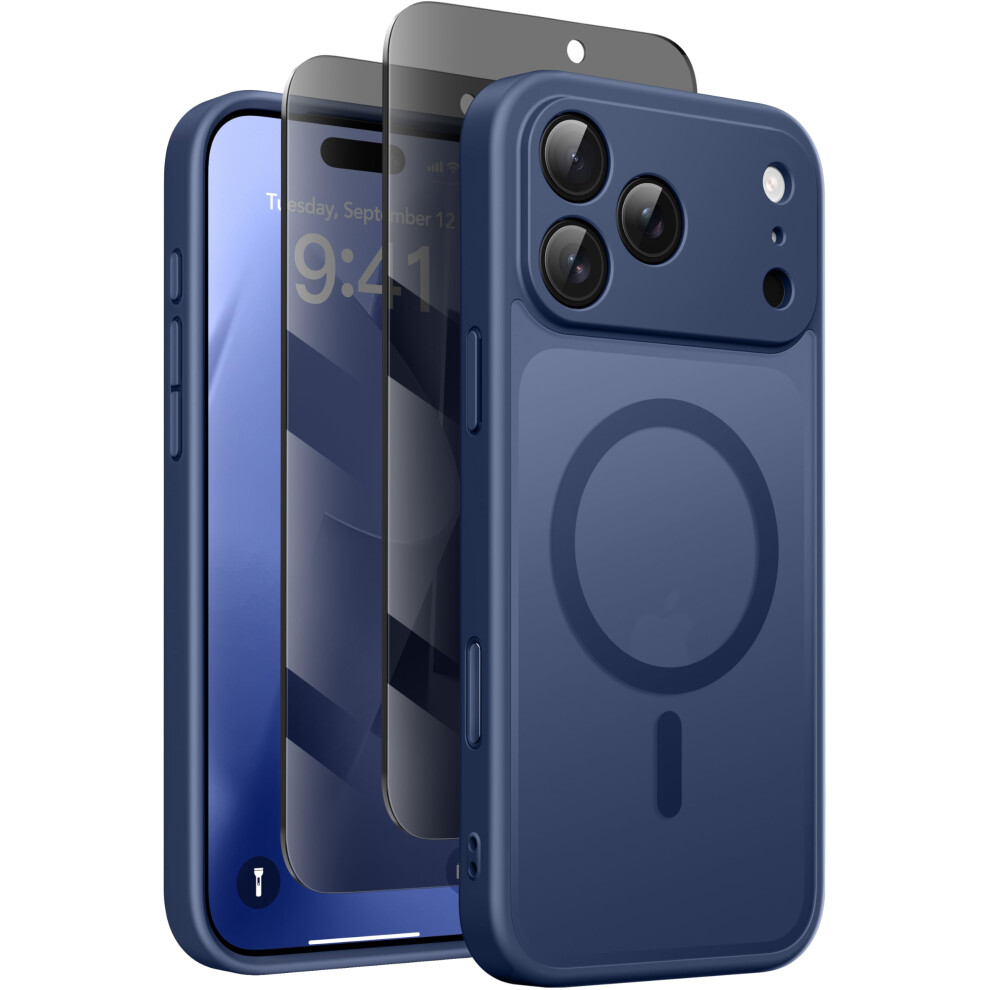 Magnetic Case For Iphone 17 Pro With Privacy Screen Protector [Compatible With Magsafe] [Camera Protection][Military-Grade][Camera Control 5051222403815