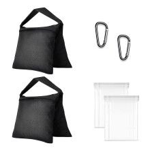 EMART Heavy Duty Sandbag,Weight Bags Photo Studio Saddlebag Design for Photography Stand Light Stand Tripod, Outdoor Patio, Sports, Photo Sets, Film