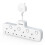 Mscien Hanging Plug Extension Socket, Multi Plug with Switches 4 Way Plug Adapter,Multi Plug Adaptor Wall Socket Extender for Home, Office, Multiplug 1
