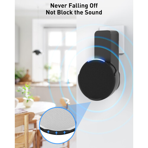 Maxonar Wall Mount Holder, Space Saving Mount, Integrated Cable Management Wall Mount, No Drilling Required, Compatible with Ech0 POP and Google Nest 2