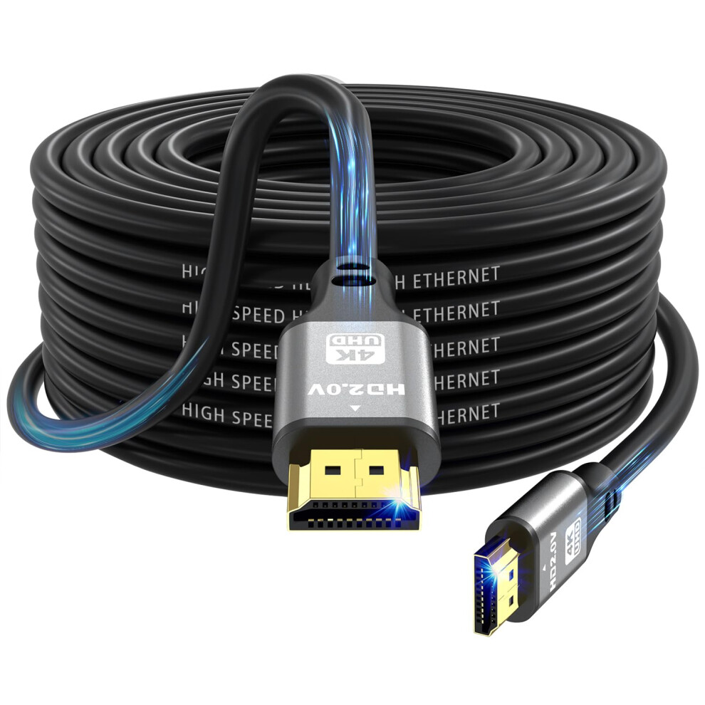 Jojobnj 4K Hdmi Cable 15M, High Speed Hdmi 2.0 Cord 4K@60Hz 18Gbps, Ultra Hd,Ethernet Audio Return,1080P,3D,Arc, Hdr Compatible With 5051222407783