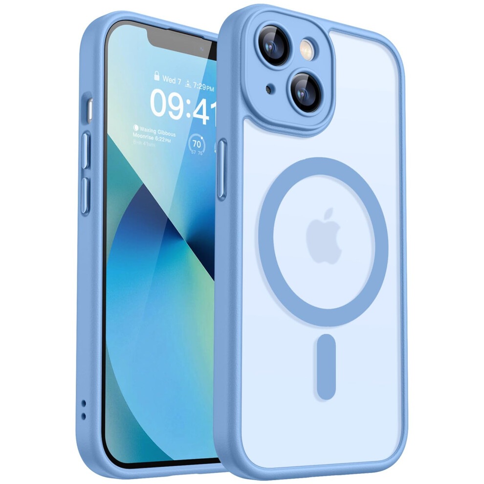 Canshn Magnetic Compatible With Iphone 13 Case(6.1 Inch), Upgraded [Full Camera Protection] [Compatible With Magsafe] [Translucent Matte] Shockproof 5051222405062
