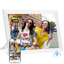 REUMAR 32GB WiFi Digital Photo Frame,10.1 Inch Digital Picture Frame,HD IPS LCD Touchscreen,Motion Sensor,Auto-Rotate,Quick and Easy Share Photos or