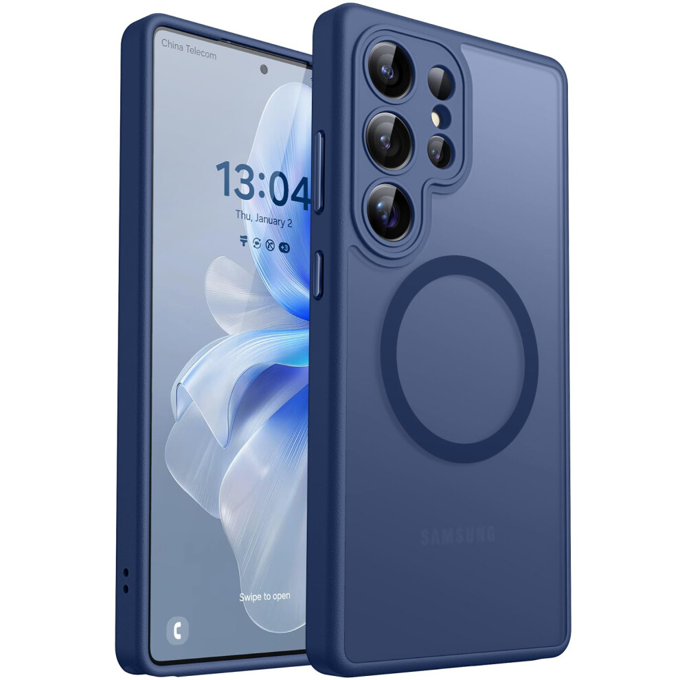 Canshn Magnetic For Samsung Galaxy S25 Ultra Case(6.9 Inch), Upgraded [Full Camera Protection] [Compatible With Magsafe] [Translucent Matte] 5051222409473