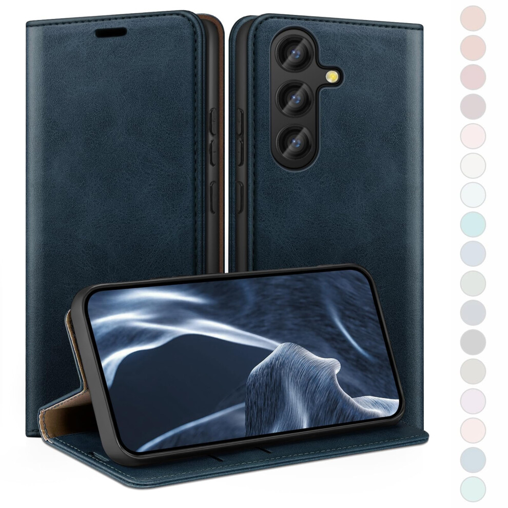 Huouh For Samsung Galaxy S25 Wallet Case With Rfid Blocking Pu Leather,Flip Folio Book Covers,Credit Card Holder Shockproof Phone Case Women Men For 5051222407561