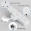 Mscien Hanging Plug Extension Socket, Multi Plug with Switches 4 Way Plug Adapter,Multi Plug Adaptor Wall Socket Extender for Home, Office, Multiplug 3