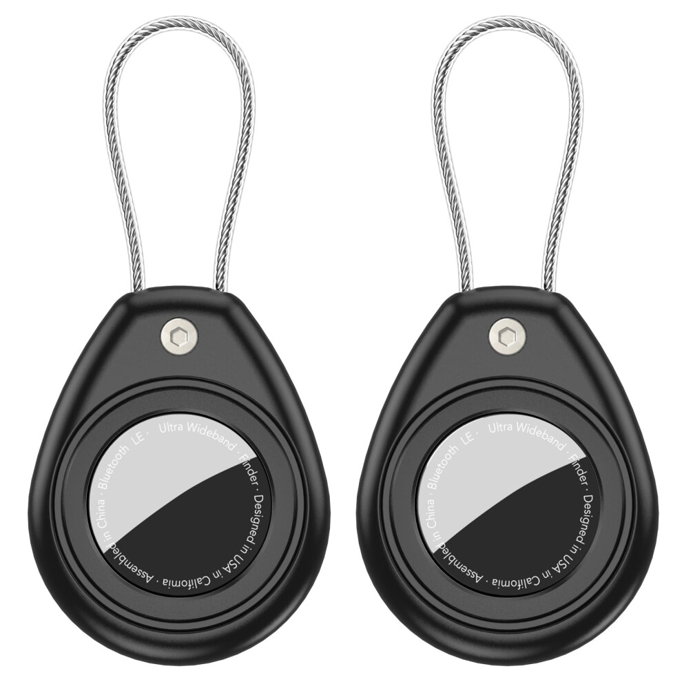 Aimtel 2 Pack Compatible With Airtag Holder Case Keychain For Air Tag Holder-Air Tag Keyring For Apple Airtags, Anti-Lost And Scratch-Resistant 5051222406601