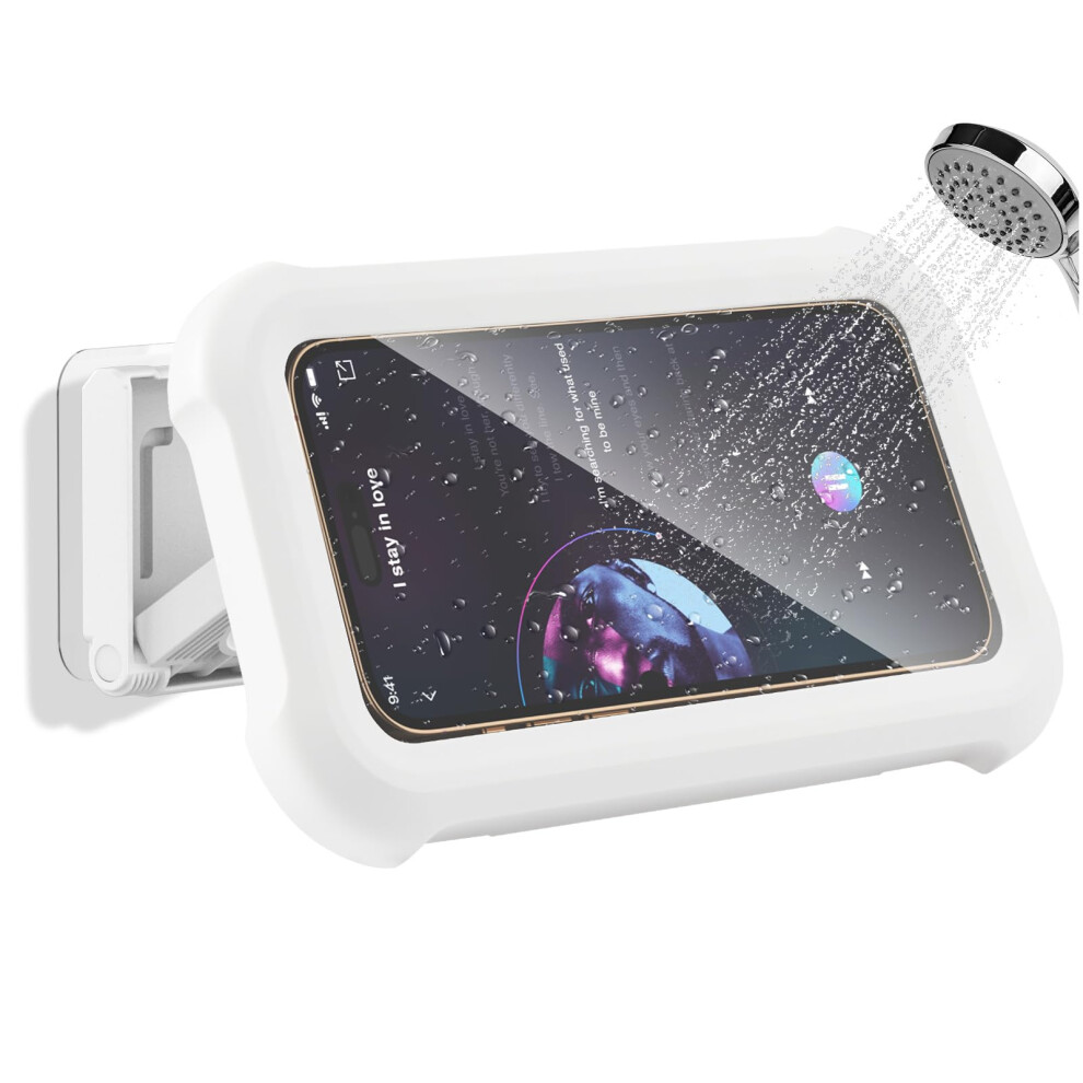Aceyoon 480? Rotation Shower Phone Holder Waterproof, Wall Mount Shower Phone Case Anti-Fog High Sensitive Touchscreen Bathroom Phone Box For Bathtub 5051222406205