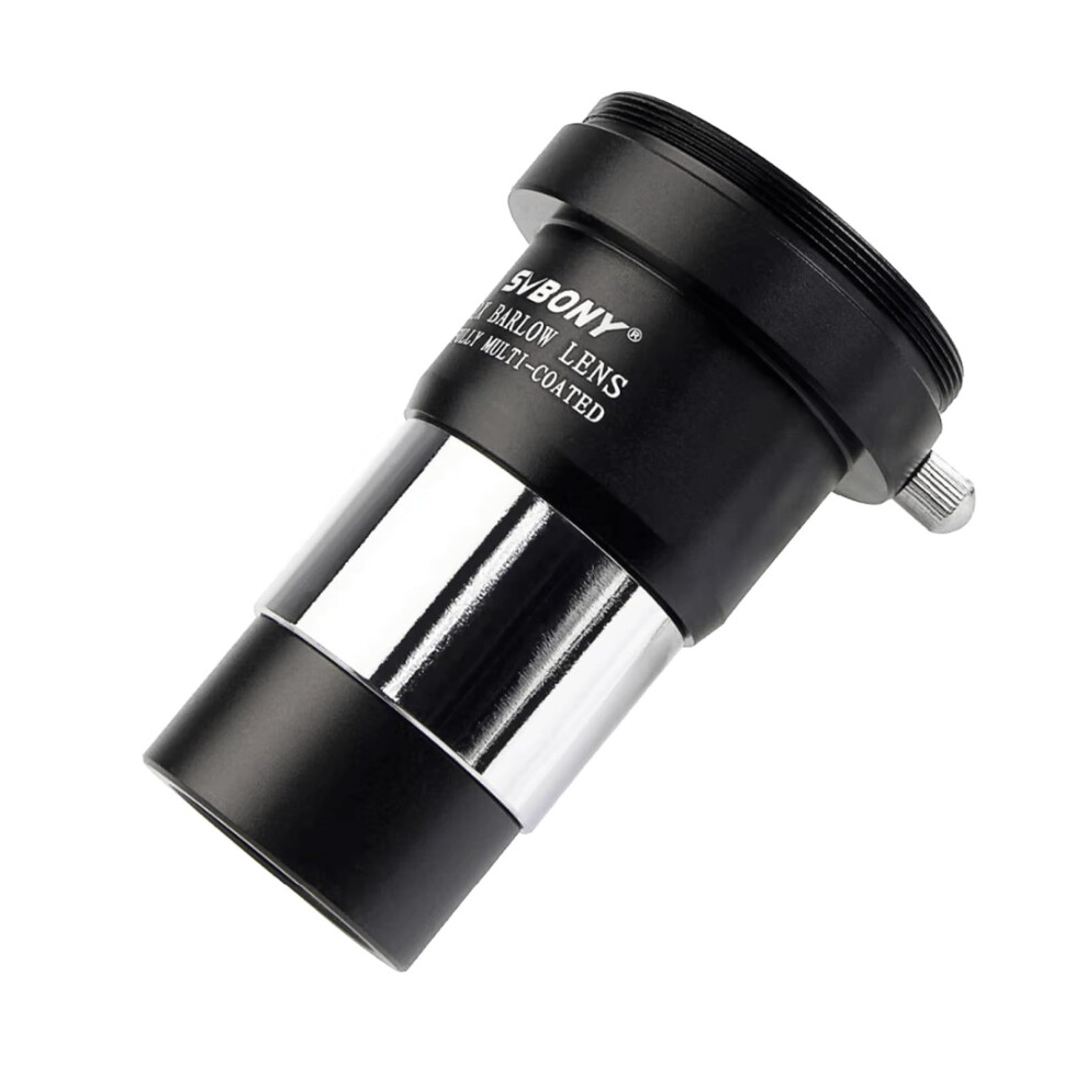 Svbony Barlow Lens 2X, 1.25Inch With M42 Thread For T Adapter, Fmc Metal Barlow Eyepiece For Telescope Dslr Photography 5051122414331