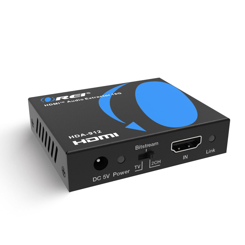 Orei 4K Audio Extractor Hdmi, Ultrahd 4K @ 60Hz 18G Hdmi 2.0 Audio Converter Spdif + 3.5Mm Output Hdcp 2.2 - Dolby Digital/Dts Passthrough Cec, Hdr, 5051222413647
