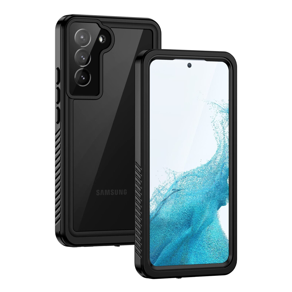 Lanhiem For Samsung S22 5G Case, Waterproof Galaxy S22 Cover Dustproof Shockproof Case With Built-In Screen Protector, Full Body Underwater Protective 5051222411018