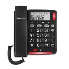 Amplicomms Bigtel 48 Big Button Phone Loud Sound Corded Landline Phones with Hands-free function, Large display, Audio Boost and Extra Loud Ringers,