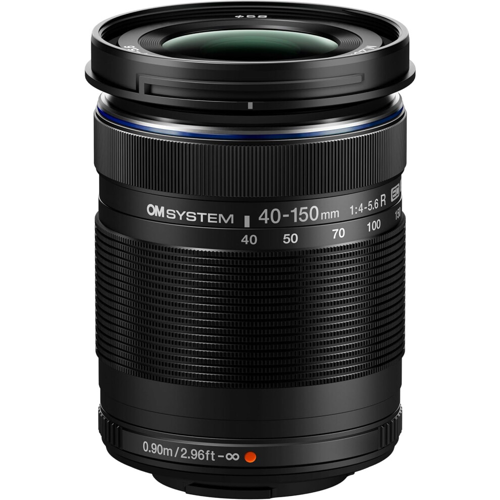 Om System M.zuiko Digital Ed 40-150Mm F4-5.6 Lens, Telephoto Zoom, Suitable For All Mft Cameras (Olympus Om-D & Pen Models, Panasonic G Series), Black 5051222412084