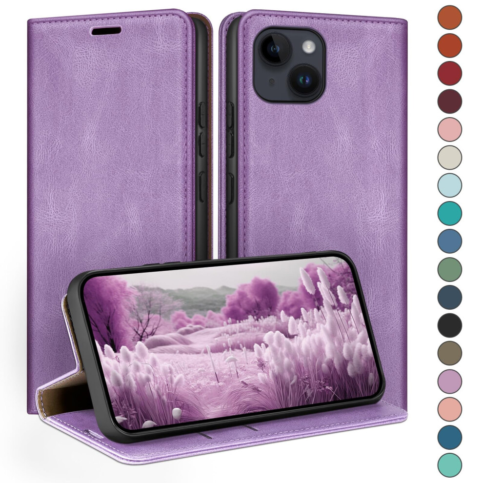 Huouh For Iphone 14 6.1" Wallet Case With Rfid Blocking Pu Leather,Flip Folio Book Covers,Credit Card Holder Shockproof Phone Case Women Men For Apple 5051222412312