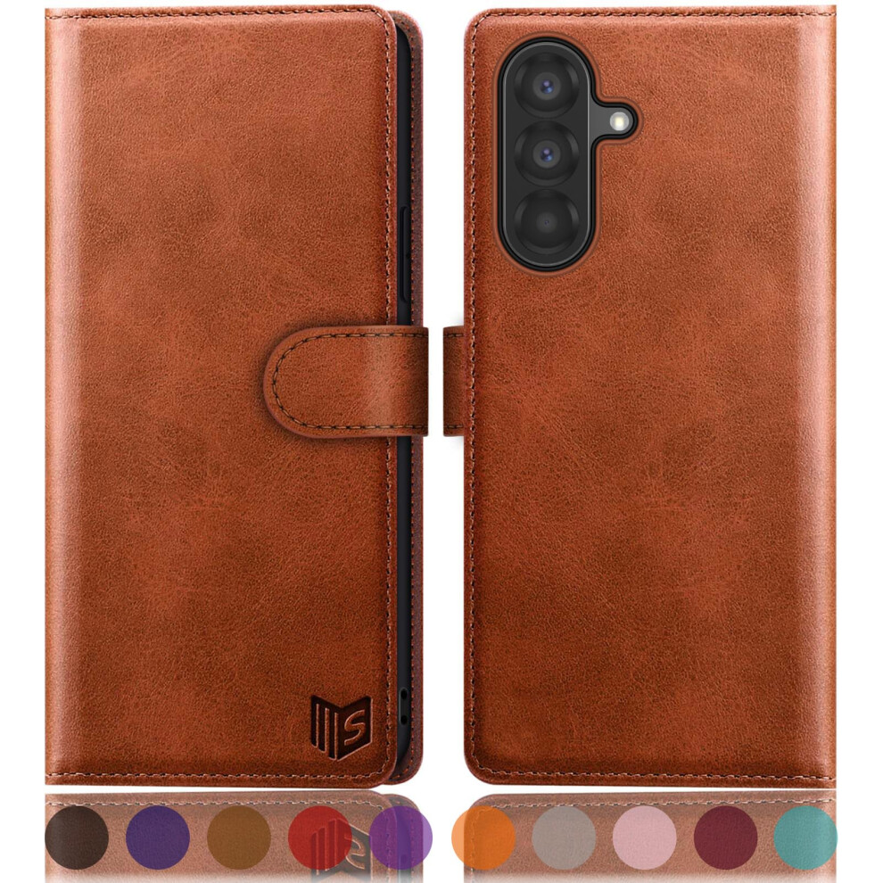 Suanpot Compatible With Samsung Galaxy A56 Case With [Rfid Blocking][Credit Card Holder],Pu Leather Flip Book Protective Cover Women Men For Samsung 5051222413616