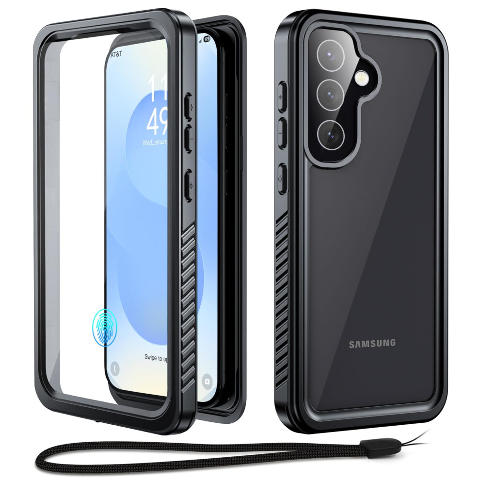 Beeasy For Samsung S25 Case Waterproof Shockproof Dustproof 360 Degree Full Body Heavy Duty Cover Built In Screen Protector, Galaxy S25 Protective 5051222412008