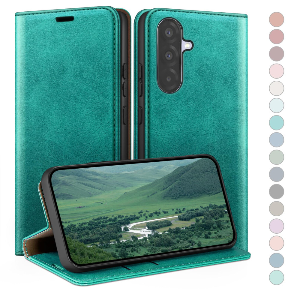 Huouh For Samsung Galaxy A56 Wallet Case With Rfid Blocking Pu Leather,Flip Folio Book Covers,Credit Card Holder Shockproof Phone Case Women Men For 5051222411803