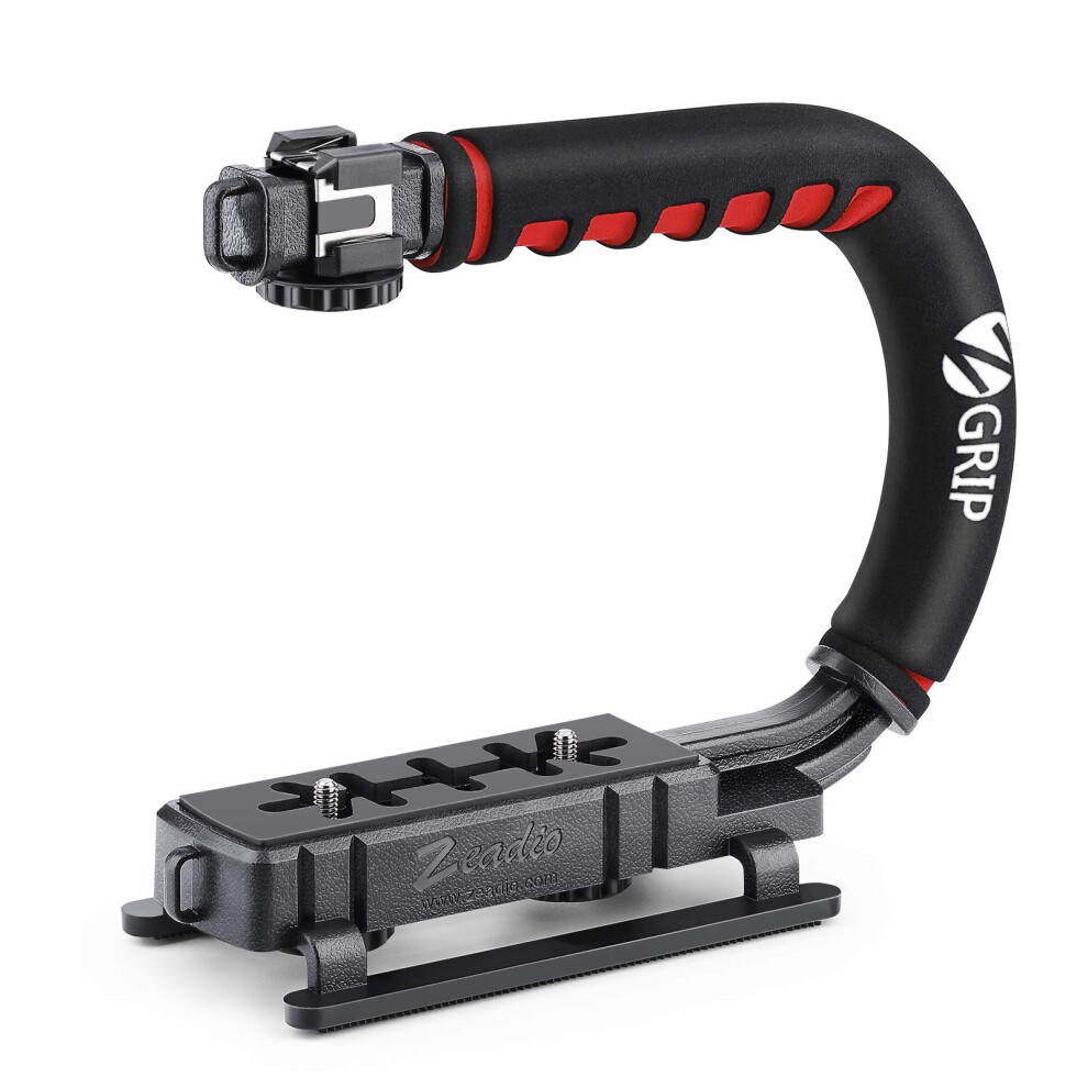 Zeadio Video Action Stabilizing Handle Grip Handheld Stabilizer With Cold-Shoe Mount For All Dslr Camera Camcorder 5051222419137
